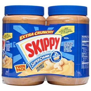 SKIPPY ピーナッツバター、スーパーチャンキー、40オンス ツインパック SKIPPY Peanut Butter, Super Chunky, 40 Ounce Twin Pack