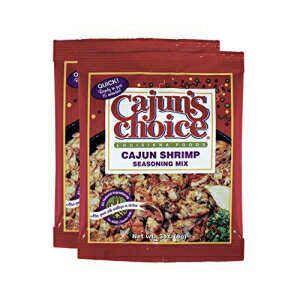 Cajuns Choice ケイジャン シュリンプ シーズニング ミックス | 0.3オンスのバッグ | 2個パック Cajuns Choice Cajun Shrimp Seasoning Mix | .3 oz Bag | Pack of 2