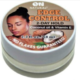 ON ナチュラル 2 デイ ホールド エッジ コントロール 68ml (ココナッツ オイル & ビタミン E) ON NATURALS ON Natural 2 Day Hold Edge Control 2.3 Fl oz (COCONUT OIL & VITAMIN E)