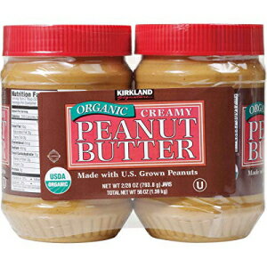 カークランドシグネチャーオーガニッククリーミーピーナッツバターUSAバレンシアピーナッツ、2x28オンス-LQ83867 Unknown Kirkland Signature Organic Creamy Peanut Butter USA Valencia Peanuts, 2x28 oz - LQ83867