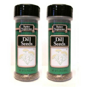 Spice Supreme Seasonings: ディルシード (2 個パック) 3.25 オンス サイズ Spice Supreme Seasonings: Dill Seeds (Pack of 2) 3.25 oz Size