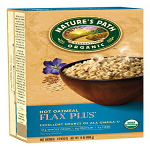 Nature's Path オーガニック ホット オートミール、亜麻プラス (3 個パック) 14 オンス Nature's Path Organic Hot Oatmeal, Flax Plus (Pack of 3) 14 Oz.