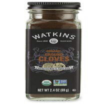 Watkins グルメオーガニックスパイスジャー、クローブパウダー、68g Watkins Gourmet Organic Spice Jar, Ground Cloves, 2.4 Ounce