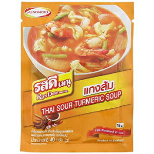 RosDee メニュー 粉末辛酸っぱいスープ タイ風ターメリックスープ 40g×3袋 RosDee menu, Spicy and Sour Soup Powder, Thai Sour Turmeric Soup 40g X 3 Packs