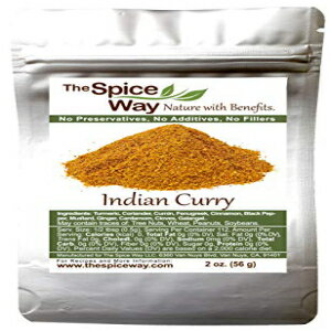 スパイスウェイインディアンカレー-本物のスパイシーで無塩、防腐剤、フィラーなし2オンス The Spice Way Indian Curry - authentic not spicy and salt free, No preservatives, no fillers 2 oz