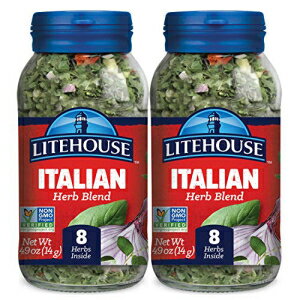 Litehouse フリーズドライ イタリアン ハーブ ブレンド、0.49 オンス、2 パック Litehouse Freeze Dried Italian Herb Blend, 0.49 Ounce, 2-Pack