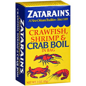 Zatarain's ザリフィッシュ、シュリンプ & クラブ ボイル、3 オンス (6 個パック) Zatarain's Crawfish, Shrimp & Crab Boil, 3 oz (Pack of 6)