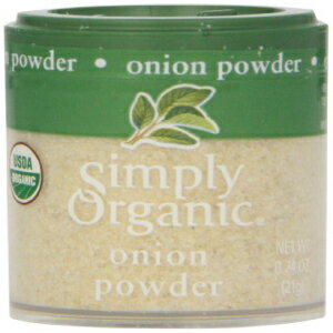Simply Organic Onion、ホワイトパウダー認定オーガニック、0.74オンス容器 (6個パック) Simply Organic Onion, White Powder Certified Organic, 0.74-Ounce Containers (Pack of 6)