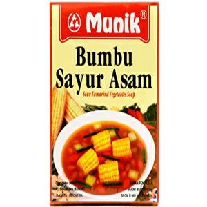 Bumbu Sayur Asam (サワータマリンド野菜スープ調味料) - 181.4g (1 パック) Munik Bumbu Sayur Asam (Sour Tamarind Vegetable Soup Seasoning) - 6.4oz (Pack of 1)