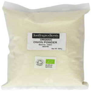 JustIngredients オーガニックすりおろしオニオンパウダー ルース 500 g JustIngredients Organic Ground Onion Powder Loose 500 g