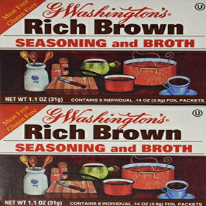 W[W Vg uX Ssnng uE GF 31.2g 12 pbN G. Washington George Washington Broth Ssnng Brown Gf 1.1 Oz, 12 Pack