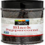 365 エブリデイ バリュー、ブラックペッパー、8.08 オンス 365 Everyday Value, Black Peppercorns, 8.08 oz