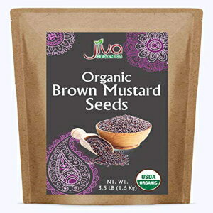 Jiva ˥å ֥饦 ޥ  3.5LB - Ȥߴȥեɥ꡼ Jiva Organic Brown Mustard Seeds 3.5LB - Non-GMO Keto Friendly