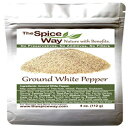 The Spice Way Ground White Pepper - ( 4 oz ) pure pepper powder