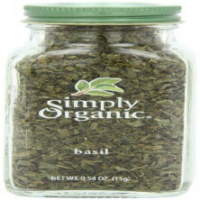 Simply Organic Хǧꥪ˥å0.54 ƴ Simply Organic Basil Certified Organic, 0.54-Ounce Container
