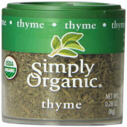 単にオーガニックタイム、0.28オンス Simply Organic Thyme, 0.28 Oz