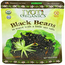 Jyoti I[KjbNA10IX (6pbN) Jyoti Organic Black Beans, 10 Ounce (Pack of 6)