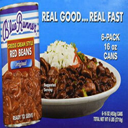 ブルーランナークレオールクリームスタイルの小豆（16オンス缶の6パック） Blue Runner Foods Blue Runner Creole Cream Style Red Beans (6-pack of 16-ounce cans) 1