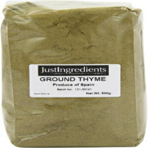 JustIngredients タイムグラウンド ルース 500 g (2 個パック) JustIngredients Thyme Ground Loose 500 g (Pack of 2)