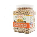 Cȟւ-Ch̑SKo]10mm-^pNƑ@ۂLxȃJu`iA1.5|h̕r Pride Of India - Indian Whole White Garbanzo Beans 10mm - Protein & Fiber Rich Kabuli Chana, 1.5 Pound Jar