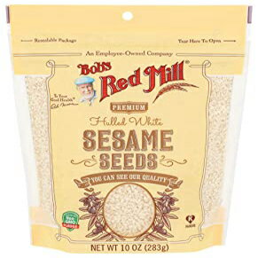 10オンス（1パック）、ボブズレッドミル白皮ゴマ、再密封可能なスタンアップバッグ、10オンス 10 Ounce (Pack of 1), Bob's Red Mill White Hulled Sesame Seeds, Resealable Stan up Bag, 10 OZ