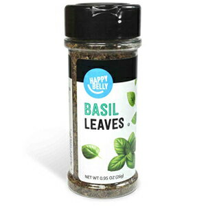 Amazon ブランド - ハッピーベリー バジルの葉、0.95 オンス Amazon Brand - Happy Belly Basil Leaves, 0.95 Ounces