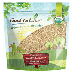 ͭतƤʤޡ2ݥ?ʥ롢ۡ롢ۥ磻ȡȤߴ㡢Х륯륷ࡢŴݤ˭٤ǡ١󥰤˺Ŭ Food to Live Organic Unhulled Sesame Seeds, 2 Pounds ? Natural, Whole, White, Non-