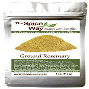 スパイスウェイグラウンドローズマリー-ローズマリーの葉から純粋に粉砕されたローズマリーパウダー-4オンスの再封可能なバッグ The Spice Way Ground Rosemary - rosemary powder ground pure from rosemary leaves - 4 oz resealable bag