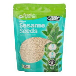 楽天GlomarketNT# Absolute Organic Hulled Sesame 150G -Absolute Organic Hulled Sesame are deliciously versatile, adding a nutty delicate flavour, as well as a deliciously crunchy texture to any dish.