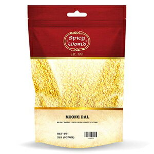 Moong Dal 2 LBS (ʬ䴥Ʀ) ~ ɤζƦ ~ 100% ʥ & ԥ奢 - Spicy World Moong Dal 2 LBS (Mung Split Dry Beans) ~ Indian Golden Lentils ~ 100% Natural & ...