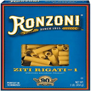 ロンツォーニ ジティ リガティ パスタ 16 オンス Ronzoni Ziti Rigati Pasta 16 oz