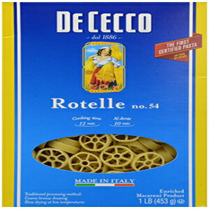 De Cecco パスタ ロテル No.54、16 オンス De Cecco Pasta Rotelle No.54, 16 oz