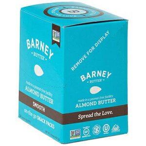 BARNEY ɥХʥåѥåࡼѥ쥪եɥ꡼ȡȤߴե꡼0.6󥹡(24ĥѥå) BARNEY Almond Butter Snack Pack, Smooth, Paleo Friendly, KETO, Non-GMO, Skin-Free, 0.6 Ounce, (Pack