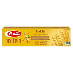 BARILLA プロテイン+ (プラス) エンジェルヘア - レンズ豆、ひよこ豆、エンドウ豆からのプロテイン - 良質な植物ベースのタンパク質源 - プロテインパスタ - 非遺伝子組み換え - コーシャ認定 - 14.5 オンス箱 (20 個パック) BARILLA Protein+ (Pl