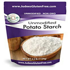 Judee's 未加工ジャガイモデンプン (2.5 ポンド) 非遺伝子組み換え & グルテンフリー Judee's Unmodified Potato Starch (2.5 lbs) Non-GMO & Gluten Free