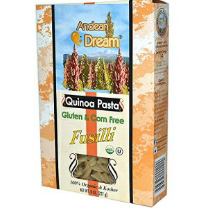アンデス ドリーム フジッリ キヌア パスタ グルテンフリー (6x226.8g .) Andean Dream Fusilli Quinoa Pasta Gluten Free ( 1 Andean Dream Fusilli Quinoa Pasta Gluten Free (6x8 Oz.)