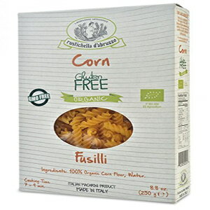 Rustichella d'Abruzzo オーガニック コーン グルテンフリー フジッリ パスタ - 8.8 オンス (2 パック) Rustichella d'Abruzzo Organic Corn Gluten Free Fusilli Pasta - 8.8 oz (2 Pack)