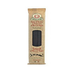 Rustichella d'Abruzzo Durum Wheat Squid Ink TonnarelliiSpaghettijpX^-17.6IX Rustichella d'Abruzzo Durum Wheat Squid Ink Tonnarelli (Spaghetti) Pasta - 17.6 oz