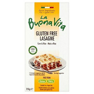 La Buona Vita グルテンフリー ラザニア シート 250g - 2 個パック La Buona Vita Gluten Free Lasagne Sheets 250g - Pack of 2