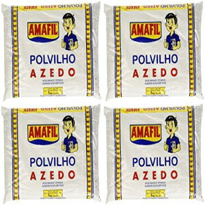 アマフィルサワーマニオックスターチ35.2オズ| ポルビリョアゼド1kg（04パック） Amafil Sour Manioc Starch 35.2 Oz | Polvilho Azedo 1kg (Pack of 04)