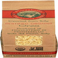 モンテベッロ パスタ オルゾ アーティザン、16 オンス Montebello Pasta Orzo Artisan, 16 Ounce