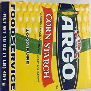 Argo By Joycie コーンスターチ グルテンフリー 16 オンス 3個パック。 Argo By Joycie Corn Starch Gluten Free 16 Oz. Pack Of 3.