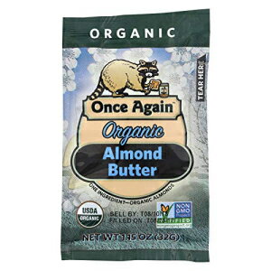 XAQC I[KjbNA[ho^[AIWiA10 Once Again Organic Almond Butter, Original, 10 Count