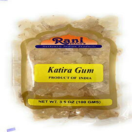 ガム ラニ 食用ガム ホール (グーンダー トラガカンス ガム) 3.5 オンス (100 g) ~ すべて天然、無塩 | ビーガン | 色なし | グルテン対応 | 非遺伝子組み換え | インドの起源 Rani Brand Authentic Indian Products Rani Edible Gum Who