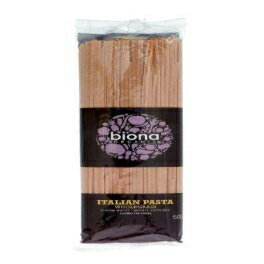 NT# Biona Organic Wholewheat Linguine 500G -This Italian linguine has been traditionally bronze extruded to create a pasta with a rough surface, allowing sauces to stick to it for a fuller flavor