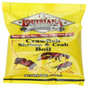 Louisiana Fish Fry Products ザリガニ、カニ、エビのボイル、5オンスバッグ（24個パック） Louisiana Fish Fry Products Crawfish, Crab and Shrimp Boil, 5-Ounce Bags (Pack of 24)