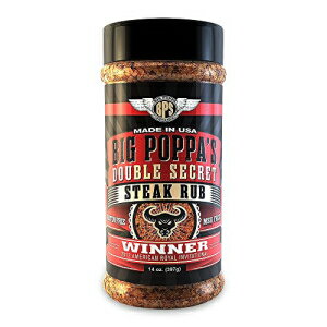 rbO|bp̃_uV[NbgXe[Lu 396.9g B Big Poppa Smokers Big Poppa's Double Secret Steak Rub 14oz.