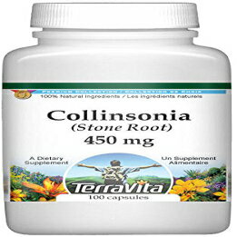 *** We ship internationally, so do not use a package forwarding service. We cannot ship to a package forwarding company address because of the Japanese customs regulation. If it is shipped and customs office does not let the package go, we do not make a refund. ■ 名称 TerraVita Collinsonia (Stone Root) - 450 mg (100 Capsules, ZIN: 510769) - 3 Pack ■ 内容量 商品名に記載 ■ 原材料 別途ラベルに記載(英文) ■ 賞味期限 別途ラベルに記載(月/日/年順番) ■ 保存方法 高温多湿の場所を避けて保存してください。 ■ 発送元 アメリカ ■ 原産国名 商品表面に記載 ■ 輸入者 UNI International Inc. 100 Galway pl Teaneck NJ USA+1 2016033663 ■ 広告文責 UNI International Inc. 100 Galway pl Teaneck NJ USA NJ USA+1 2016033663 【注意事項】 *** 特に注意してください。 *** ・個人ではない法人・団体名義での購入はできません。この場合税関で滅却されてもお客様負担になりますので御了承願います。 ・お名前にカタカナが入っている場合法人である可能性が高いため当店システムから自動保留します。カタカナで記載が必要な場合はカタカナ変わりローマ字で記載してください。 ・お名前またはご住所が法人・団体名義（XX株式会社等）、商店名などを含めている場合、または電話番号が個人のものではない場合、税関から法人名義でみなされますのでご注意ください。 ・転送サービス会社への発送もできません。この場合税関で滅却されてもお客様負担になりますので御了承願います。 *** ・注文後品切れや価格変動でキャンセルされる場合がございますので予めご了承願います。 ・当店でご購入された商品は、原則として、「個人輸入」としての取り扱いになり、すべてニュージャージからお客様のもとへ直送されます。 ・ご注文後、30営業日以内(通常2~3週間)に配送手続きをいたします。配送作業完了後、2週間程度でのお届けとなります。 ・まれに商品入荷状況や国際情勢、運送、通関事情により、お届けが2ヶ月までかかる場合がありますのでお急ぎの場合は注文をお控えください。 ・個人輸入される商品は、すべてご注文者自身の「個人使用・個人消費」が前提となりますので、ご注文された商品を第三者へ譲渡・転売することは法律で禁止されております。 ・関税・消費税が課税される場合があります。詳細はこちらをご確認下さい。 ・食品の場合、パッケージのアップデートが頻繁であり、商品写真と実際のパッケージが異なる場合があります。パッケージ外観の違いの理由では、返品・交換が不可能ですので、予めご了承ください。 ・アメリカの場合、Best By日付はExpiry Date（賞味期限）とは異なり、Best By日付以降も安全に摂取ができます。 ・電気製品購入時の注意点：1)アメリカと日本の電圧差で電力消費が高い加熱機器類は変圧器が必要な場合があります。変圧器の購入は別途費用が掛かります。日本の電圧がもう低いのでそのまま使用しても発熱の危険はありませんが加熱に時間がもう少しかかる可能性があります。2)受領後30日以内の初期不良は返金または交換で対応します。その後の修理は原則的に対応が出来かねますが保証期間以内なら海外メーカーへの交渉は代行致します。（送料などの実費は別途請求）3)本商品はアメリカ内需用です。日本でのワランティーなどはできない可能性があります。また、他の日本製品と互換ができない恐れがあります。 ・当店では、ご注文から30分以上過ぎた場合、原則的にお客様都合によるキャンセルは承っておりません。