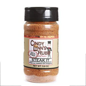 CINDY LYNN'S RUBS AND MORE! Cindy Lynnfs Steak It Rub and Seasoning- 5.8 oz