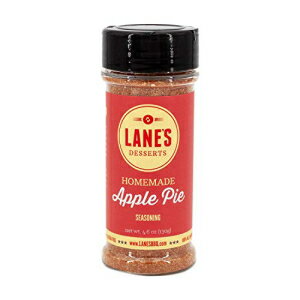 Lane's BBQ 自家製アップルパイ シーズニング | アップルパイ、クッキー、アイスクリーム、ポップコーンなどのための天然デザート調味料 | グルテンフリー | 防腐剤不使用 | アメリカで手作り | 4.6オンス Lane's BBQ Homemade Apple Pie Seasonin